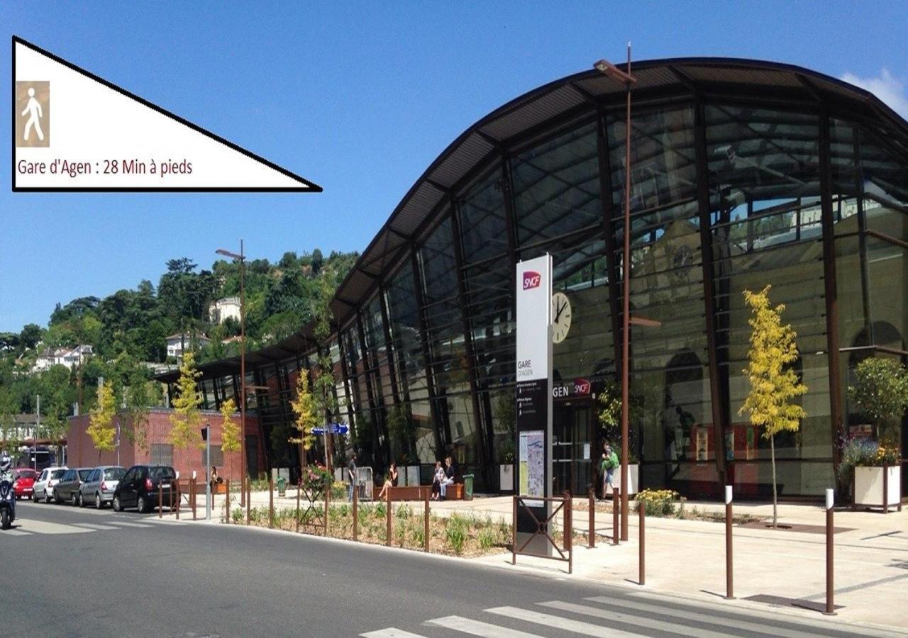 Douce Escale - Agen Sud, T2, Rdj, Clim Reversible, Proche Enap Exterior photo