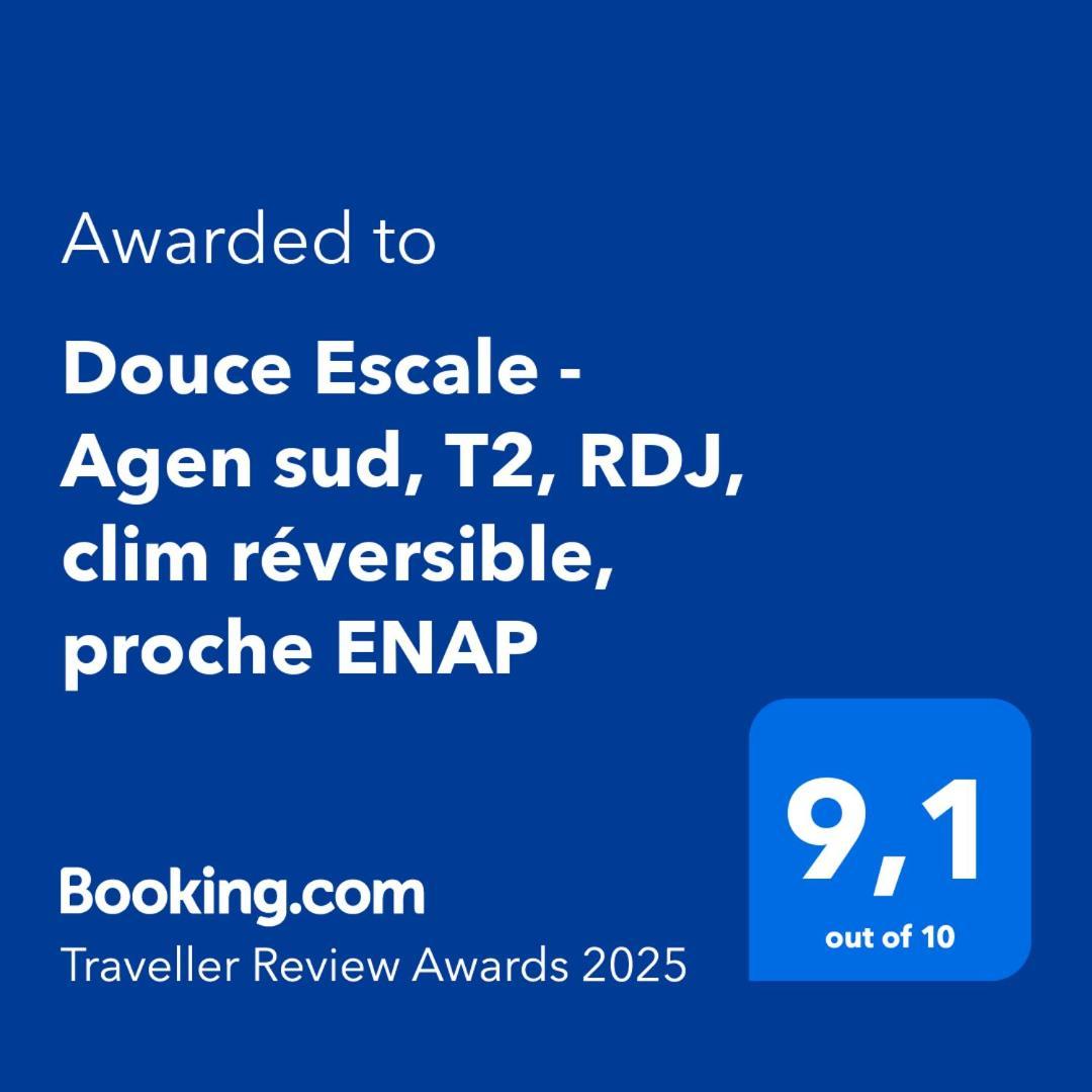 Douce Escale - Agen Sud, T2, Rdj, Clim Reversible, Proche Enap Exterior photo